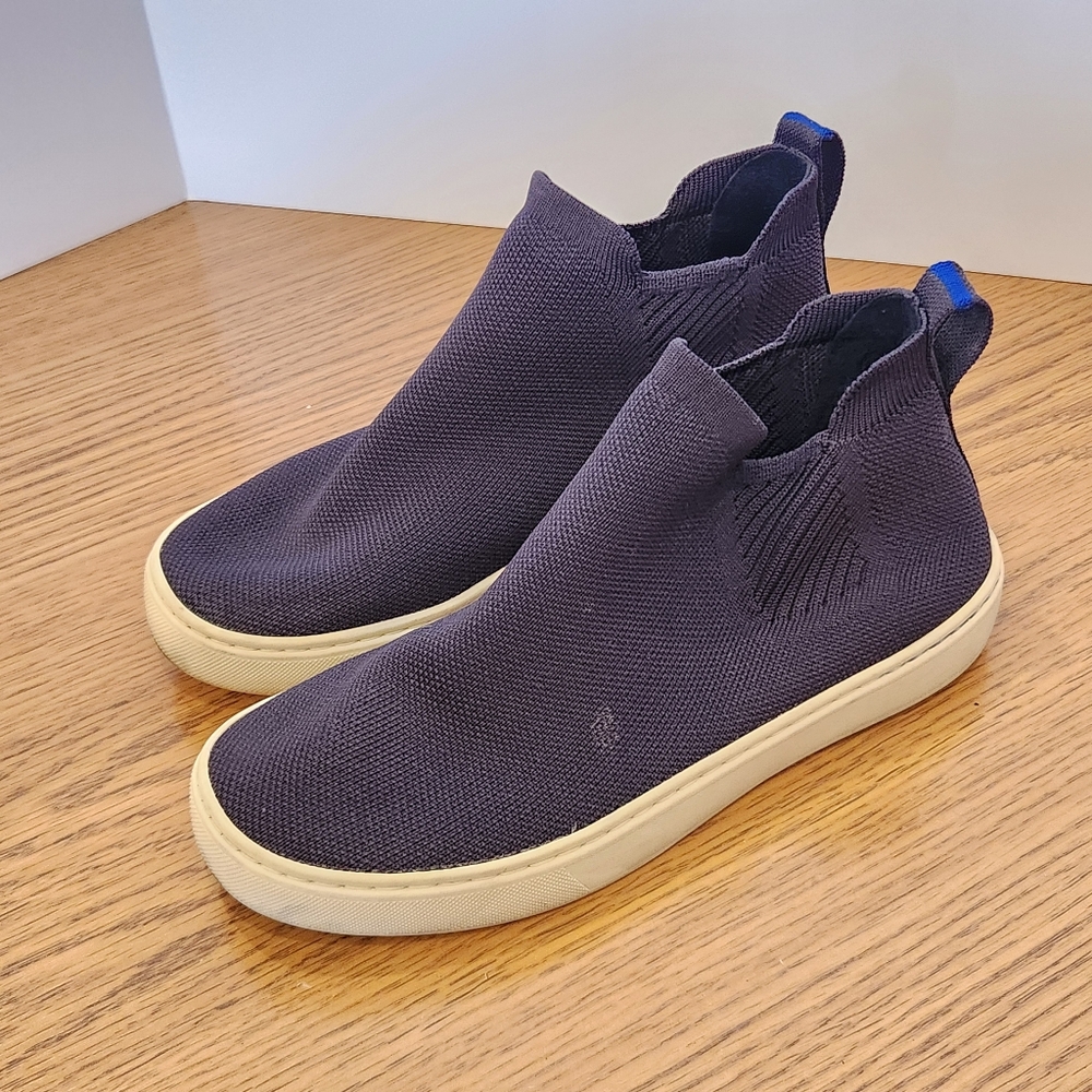 Rothy's Women's Navy Knit Slip-On Sneakers Boots Size 6.5